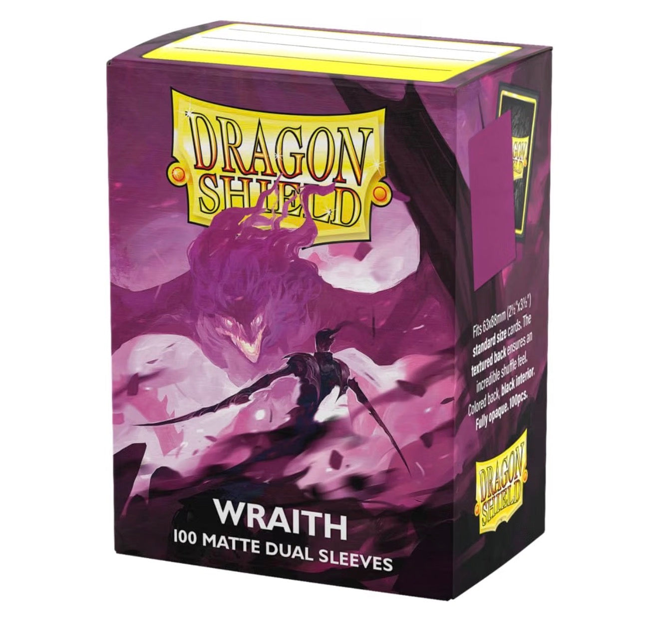 Dragon Shield | Matte Dual Standard Size Card Sleeves | 100 CT - Smooth & Tough Premium TCG Sleeves - Compatible with Pokemon, Flesh & Blood, One Piece & Magic the Gathering | Wraith