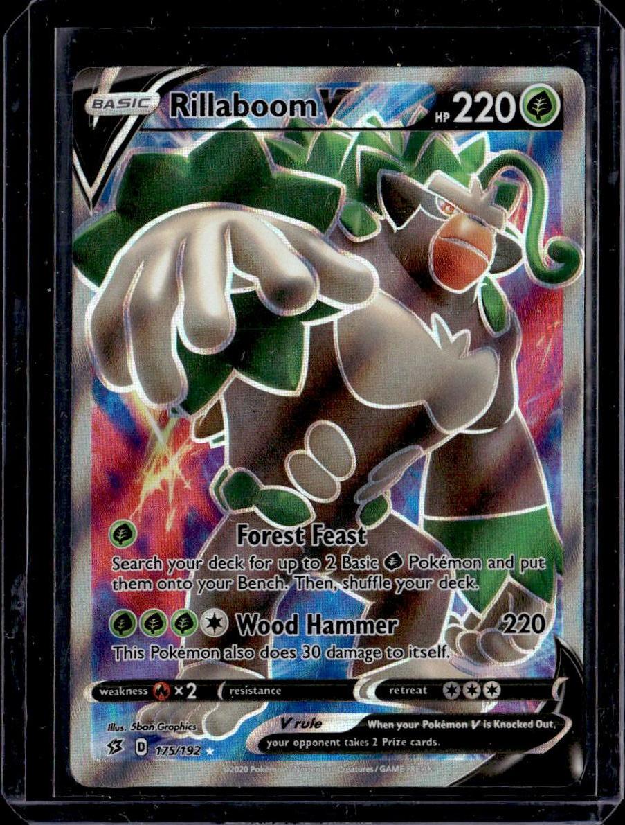 SWSH02: Rebel Clash #175/192 Rillaboom V (Full Art)