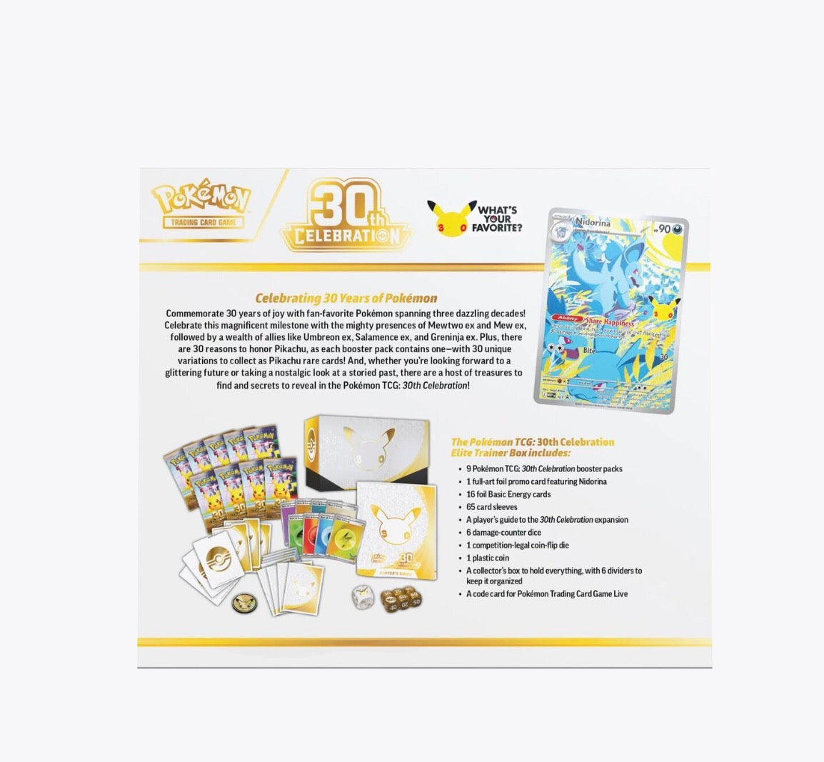 30th Celebration Elite Trainer Box - ME: 30th Celebration (30C)-Pre order