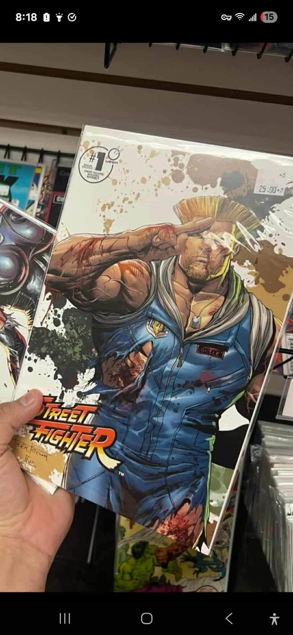 Wolverine and Street Fighter kirkham damaged variant set 1 of each