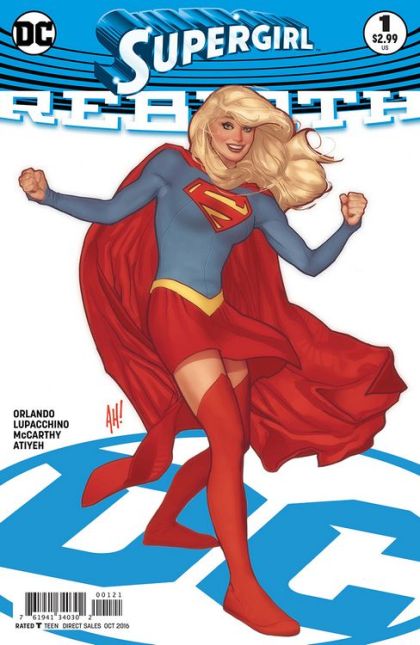 Supergirl Rebirth #1B (Adam Hughes Variant Cover) Cover