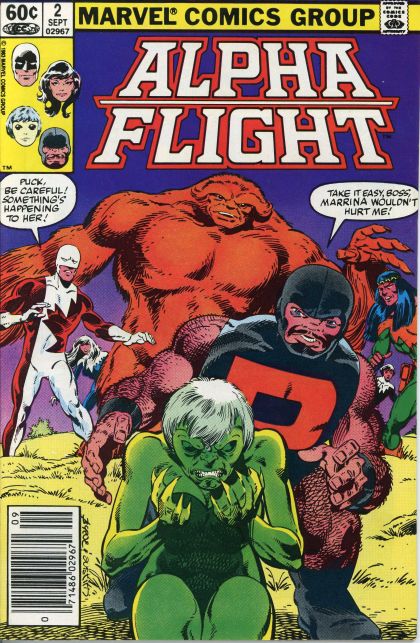 Alpha Flight, Vol. 1 #2B (Newsstand Edition) Cover