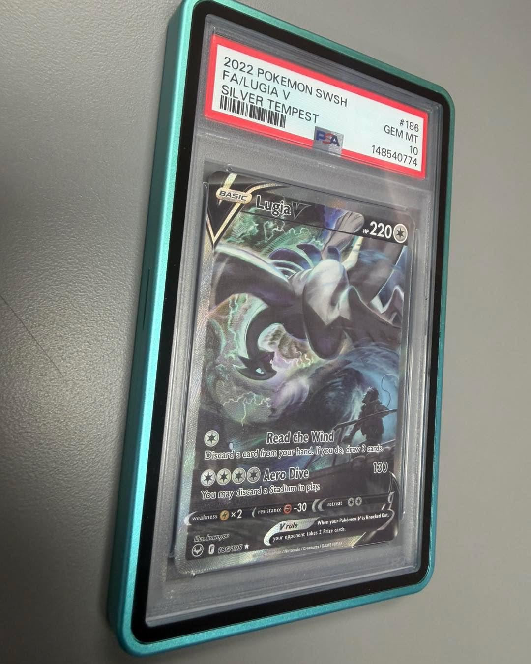 2022 POKEMON SWORD & SHIELD SILVER TEMPEST 186 FULL ART/LUGIA V