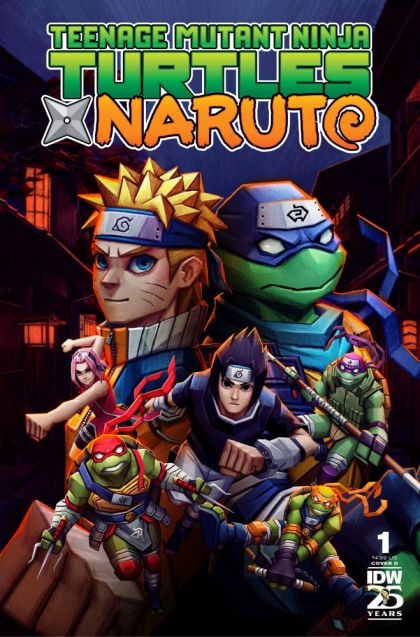 Teenage Mutant Ninja Turtles x Naruto #1D (Andres Moncayo Variant) Cover