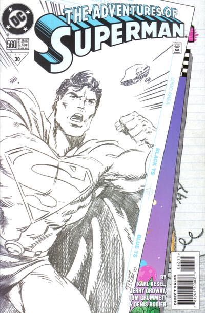 The Adventures of Superman, Vol. 1 #560A (Direct Edition) Cover