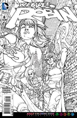 We Are Robin #8B (Adult Coloring Book Cover) Cover