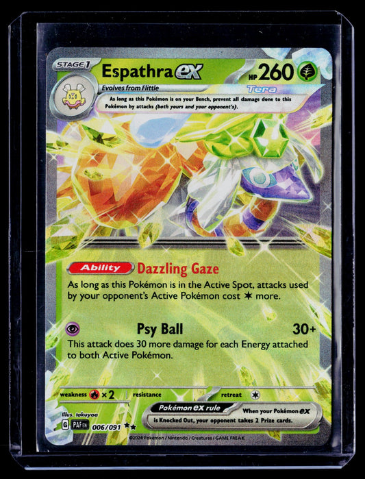 Espathra ex Holo Double Rare SV: Paldean Fates 006/091 NM