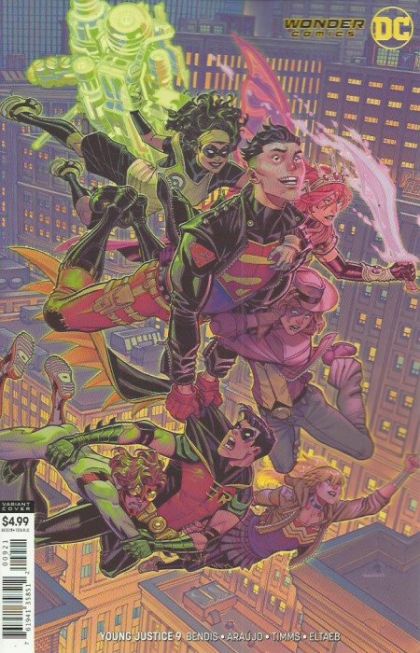 Young Justice, Vol. 3 #9B (Variant Nick Bradshaw Card Stock Cover) Cover
