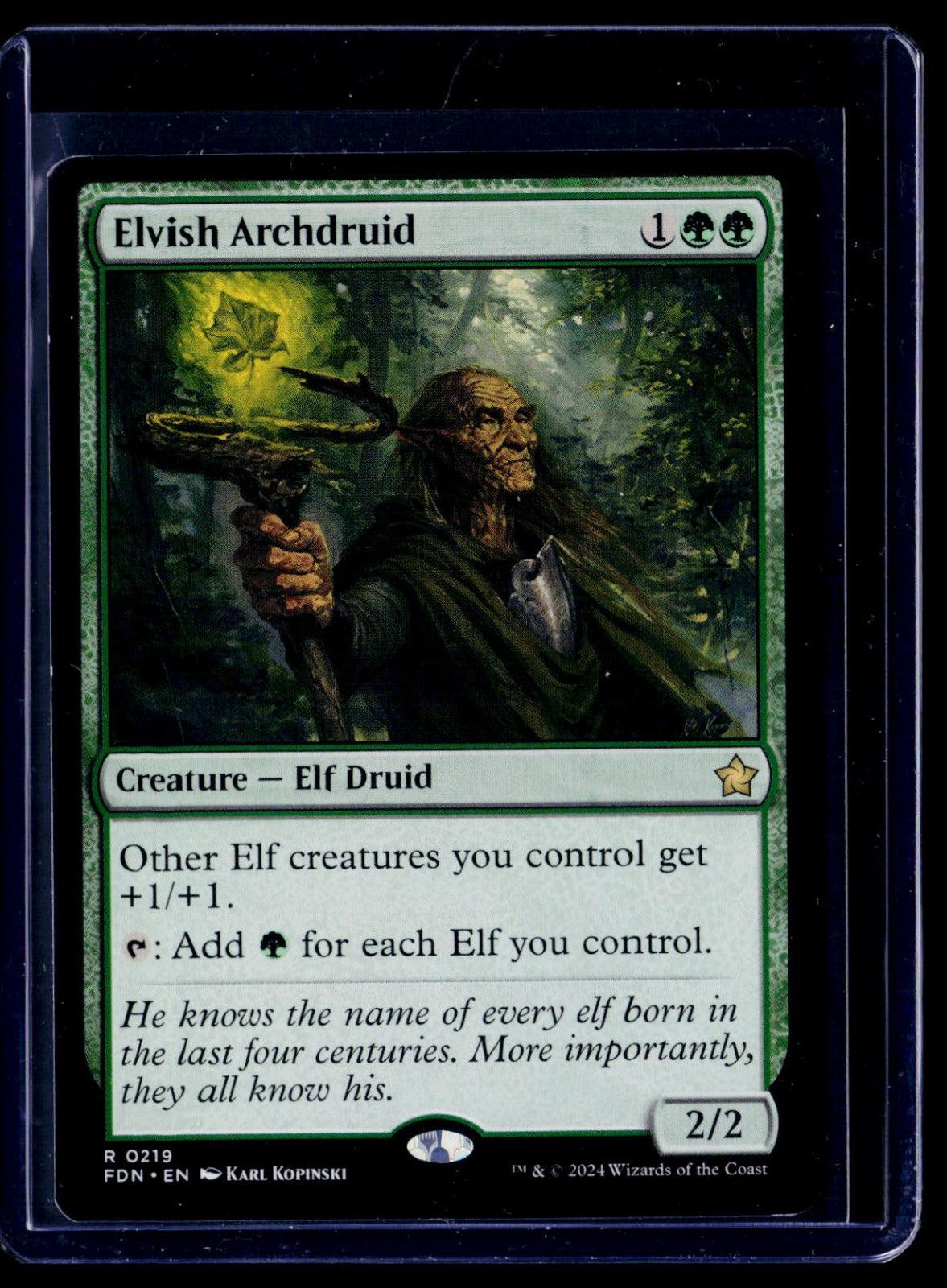 Elvish Archdruid R Foundations 219 NM