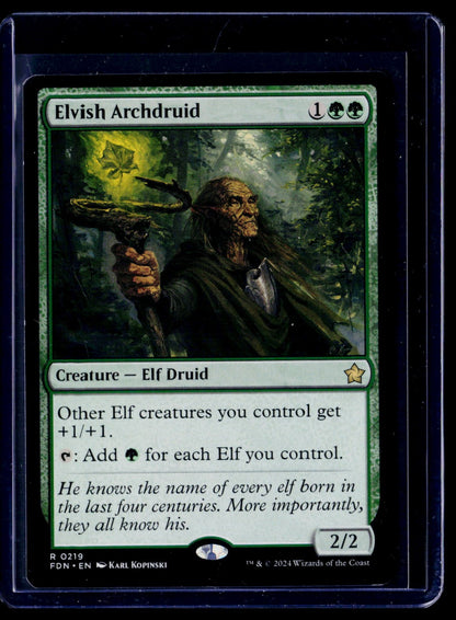 Elvish Archdruid R Foundations 219 NM