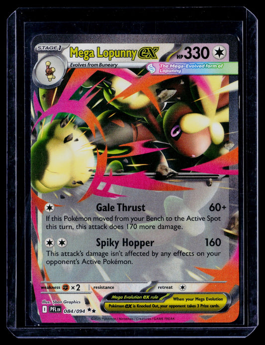 Mega Lopunny ex Holo Double Rare ME02: Phantasmal Flames 084/094 NM