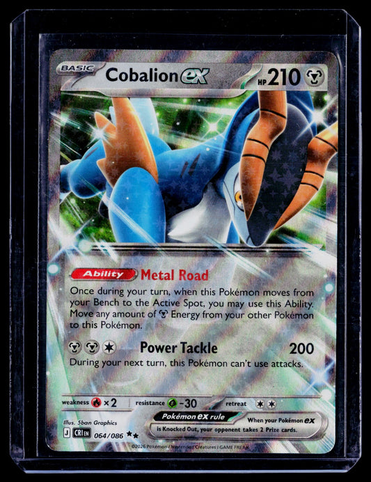 Cobalion ex Holo Double Rare ME04: Chaos Rising 064/086 NM