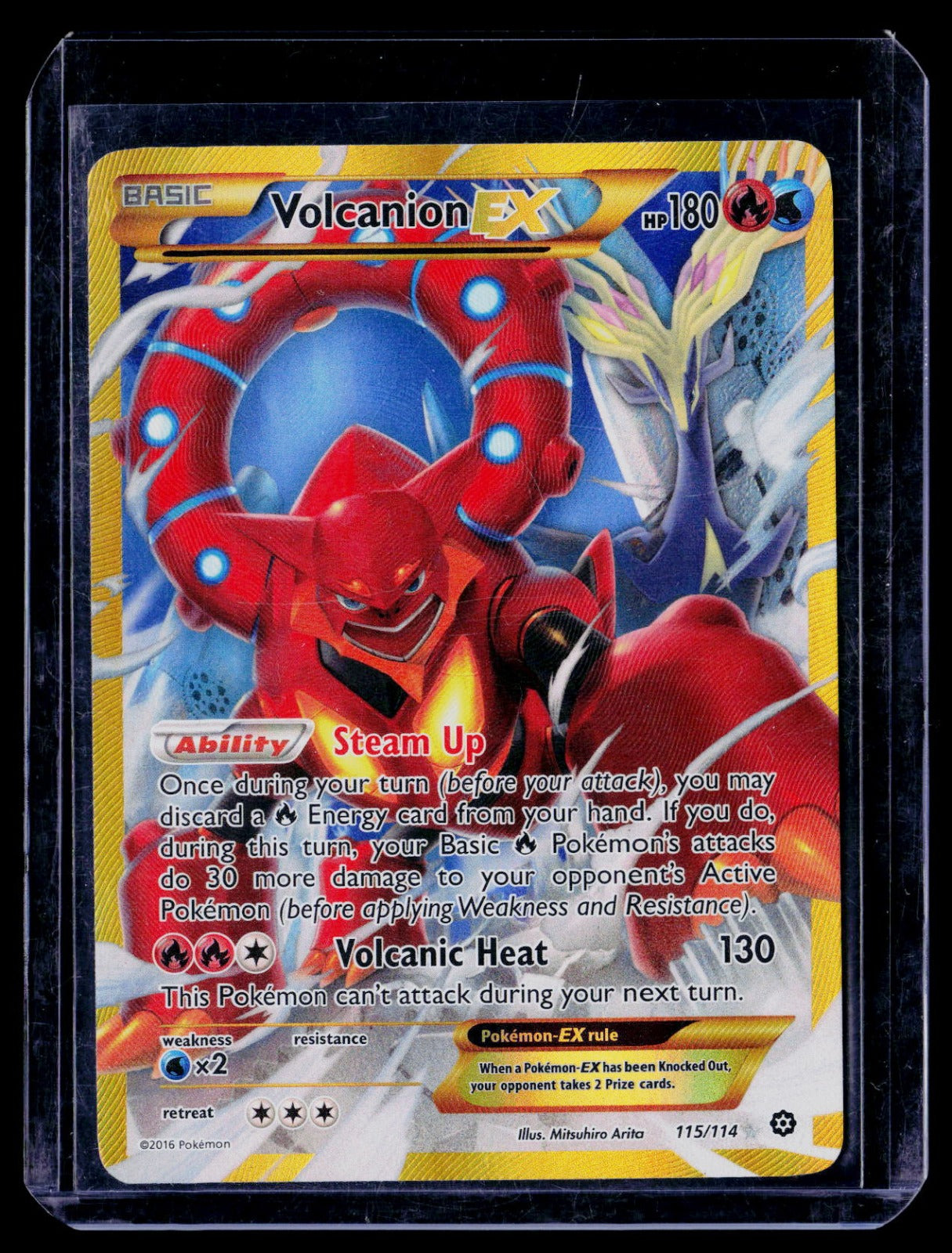 Volcanion EX (Secret) Holo Secret Rare XY - Steam Siege 115/114 NM