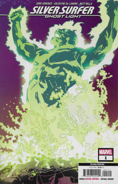 Silver Surfer: Ghost Light #1H (2nd Printing Valentine de Landro) Cover