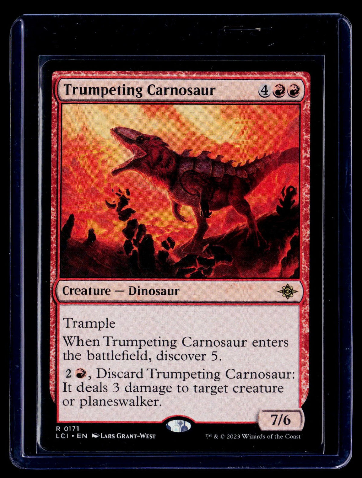 Trumpeting Carnosaur R The Lost Caverns of Ixalan 171 NM