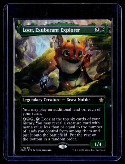 Loot, Exuberant Explorer (Borderless) R Foundations 336 NM