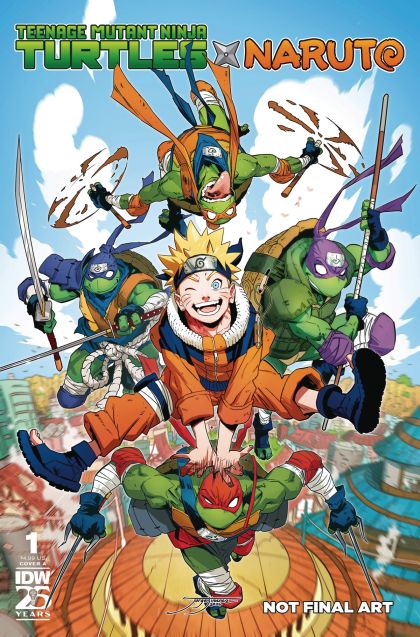 Teenage Mutant Ninja Turtles x Naruto #1A (Jorge Jiménez Regular) Cover