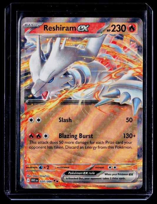 Reshiram ex Holo Double Rare SV: White Flare 020/086 NM