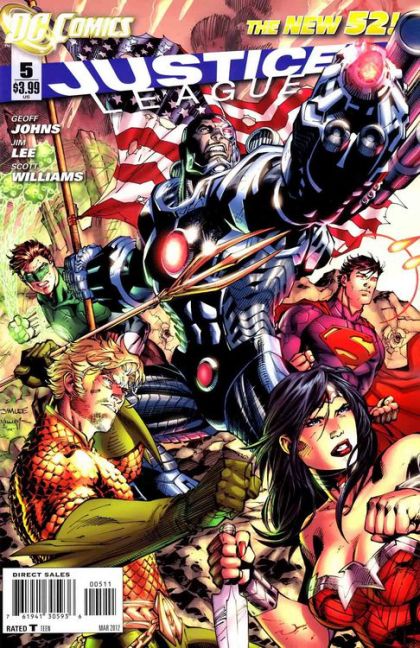 Justice League, Vol. 1 #5A (Jim Lee Regular Cover) Cover