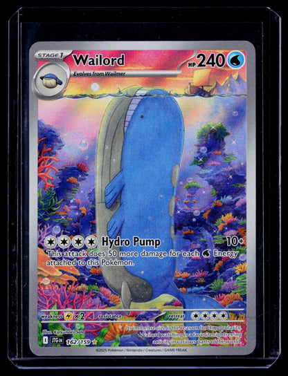 Wailord Holo Illustration Rare SV09: Journey Together 162/159 NM
