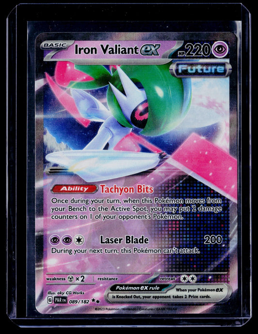Iron Valiant ex Holo Double Rare SV04: Paradox Rift 089/182 NM