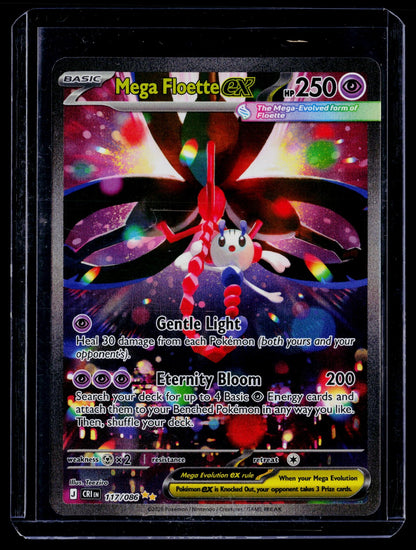 Mega Floette ex Holo Special Illustration Rare ME04: Chaos Rising 117/086 NM