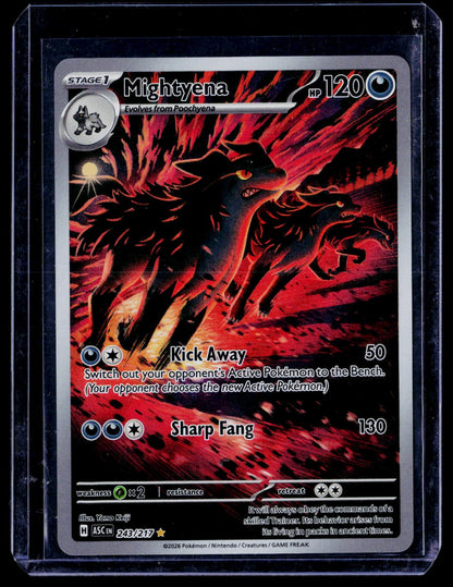 Mightyena Holo Illustration Rare ME: Ascended Heroes 243/217 NM