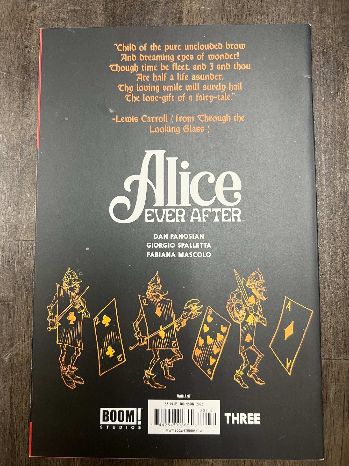 Alice Ever After #3 1:25 Dave Johnson Variant
