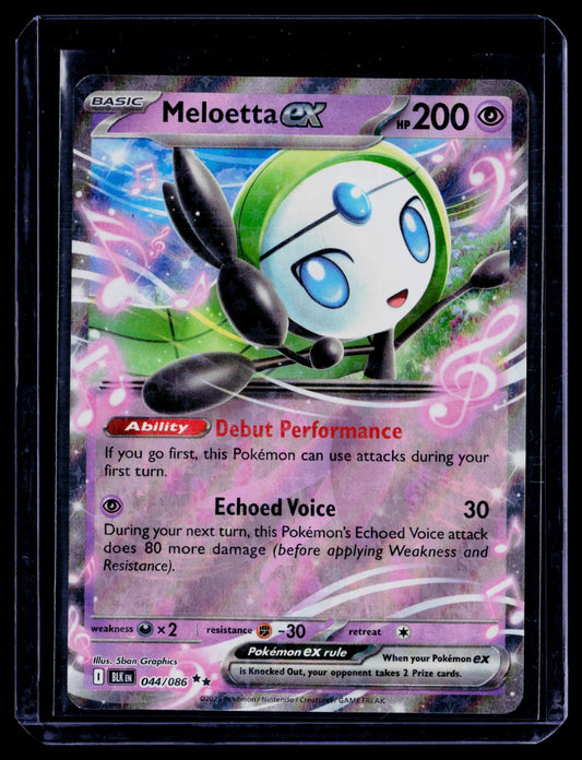 Meloetta ex Holo Double Rare SV: Black Bolt 044/086 NM