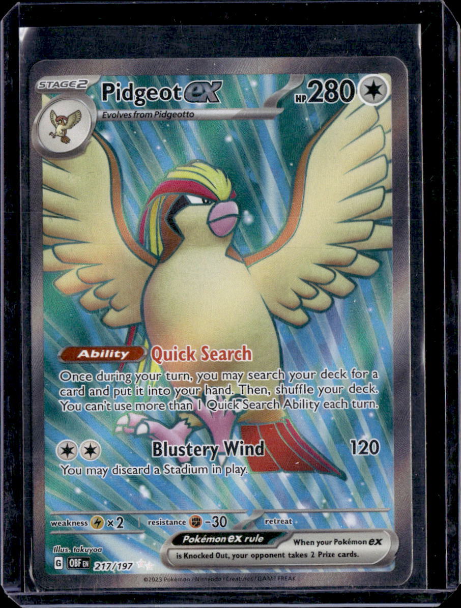 SV03: Obsidian Flames #217/197 Pidgeot ex