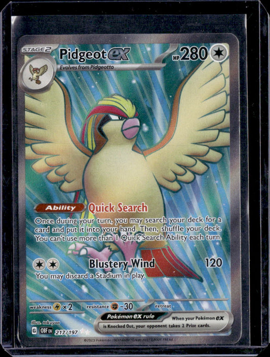 SV03: Obsidian Flames #217/197 Pidgeot ex