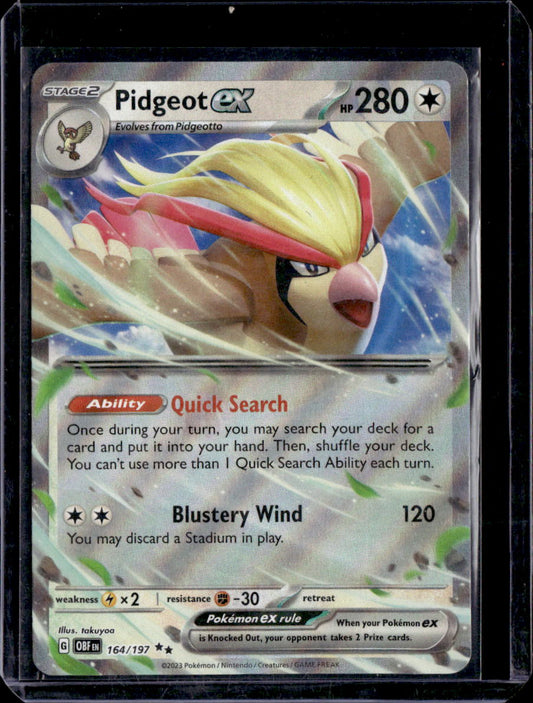 SV03: Obsidian Flames #164/197 Pidgeot ex