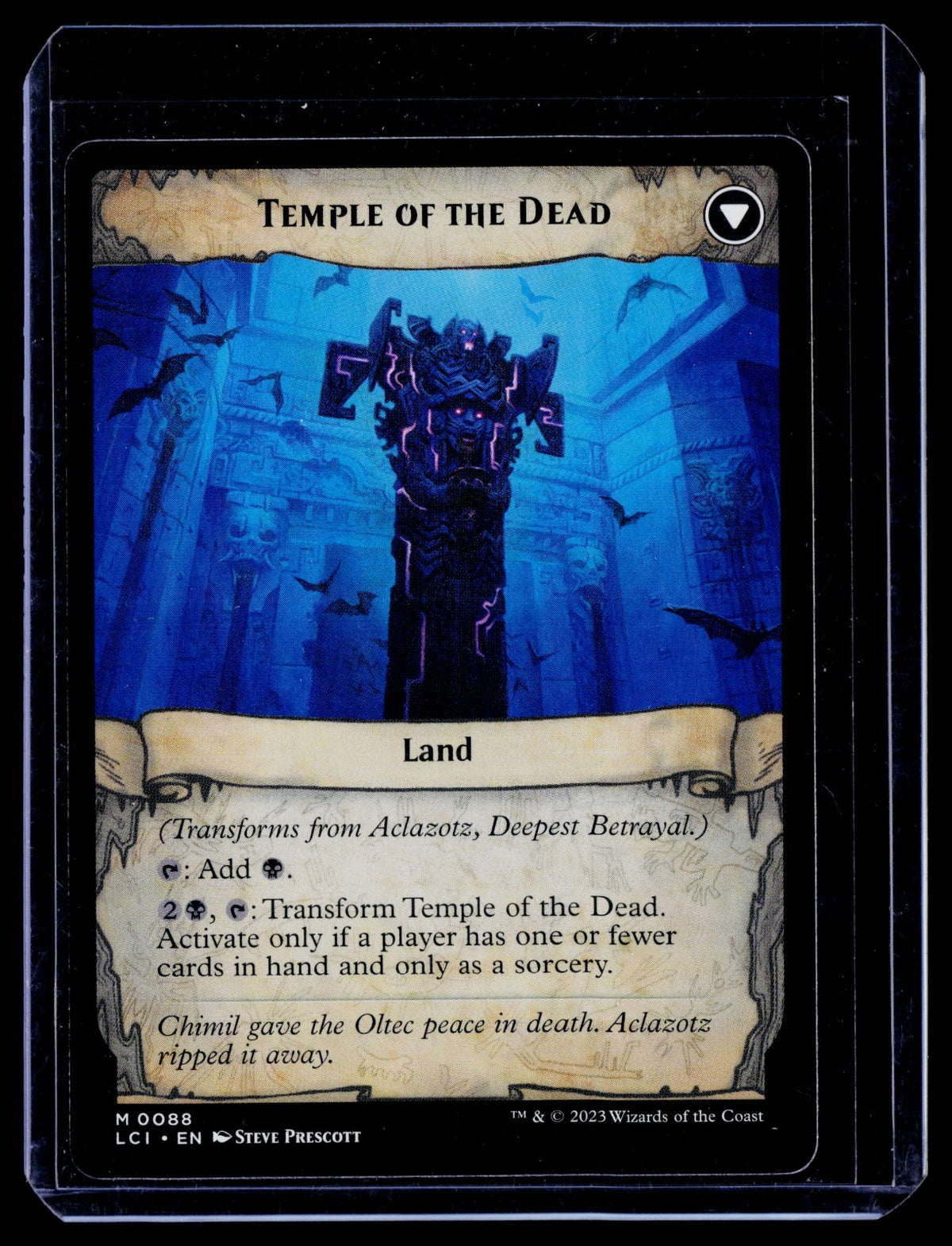 Aclazotz, Deepest Betrayal M The Lost Caverns of Ixalan 88 NM (Back)