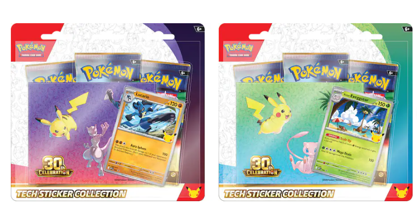 Pokémon TCG: 30th Anniversary Celebration Tech Sticker Collection (Pre-Order) (1 Per Order) Styles May Vary