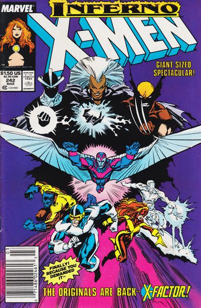 Uncanny X-Men, Vol. 1 #242B (Newsstand Edition) Cover