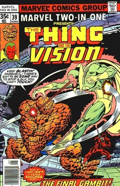 Marvel Two-in-One, Vol. 1 #39B (Newsstand Edition) Cover