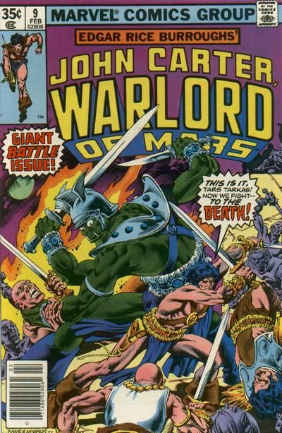 John Carter, Warlord of Mars #9 Cover