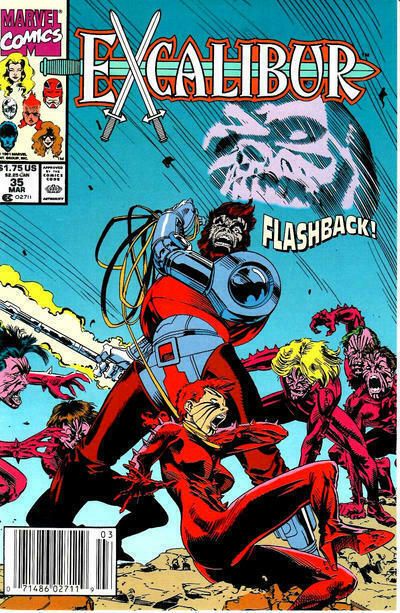 Excalibur, Vol. 1 #35B (Newsstand Edition) Cover
