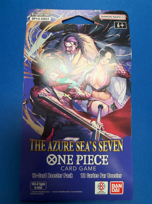 The Azure Sea’s Seven OP-14 EB04 Single Sleeved pack