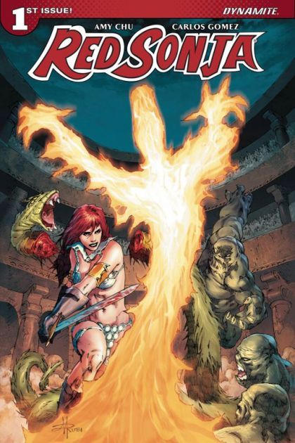 Red Sonja, Vol. 4 (Dynamite Entertainment) #1F (Variant Mel Rubi Subscription Cover) Cover