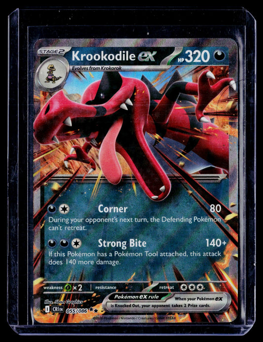 Krookodile ex Holo Double Rare ME04: Chaos Rising 055/086 NM