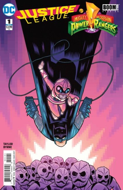 Justice League / Mighty Morphin Power Rangers #1D (Dan Hipp Batman Variant) Cover