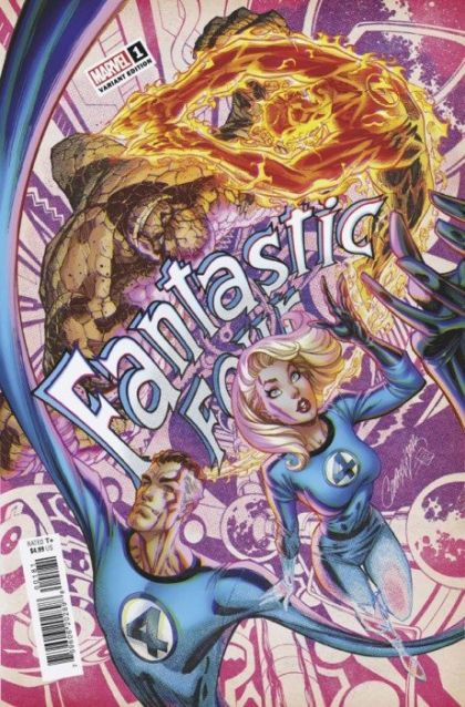 Fantastic Four, Vol. 7 #1H (J. Scott Campbell Anniversary Variant) Cover