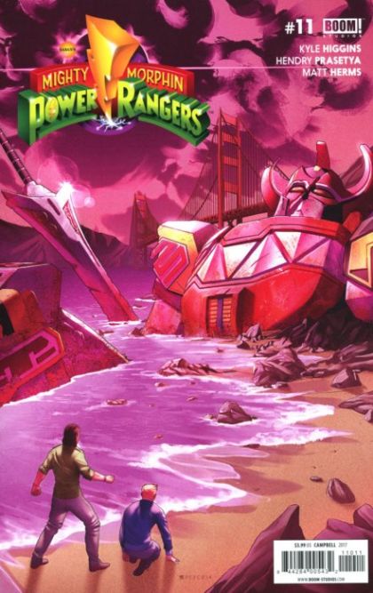 Mighty Morphin Power Rangers, Vol. 1 (Boom! Studios) #11A (Jamal Campbell Regular) Cover