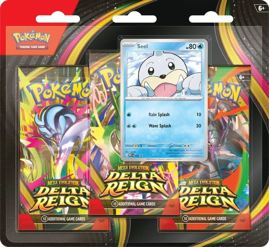 [Seel] 3-Pack Blister Delta Reign ME06 Pokemon TCG PRESALE 11-6-2026
