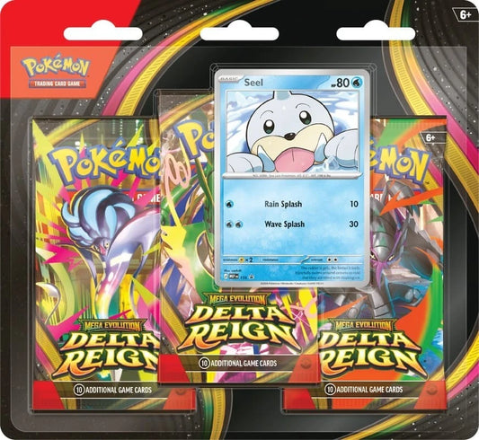 [Seel] 3-Pack Blister Delta Reign ME06 Pokemon TCG PRESALE 11-6-2026