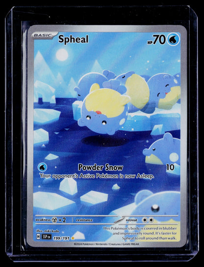 Spheal Holo Illustration Rare SV08: Surging Sparks 199/191 NM