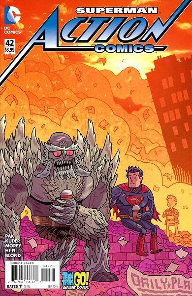 Action Comics, Vol. 2 #42B (Teen Titans Go! Variant Cover) Cover