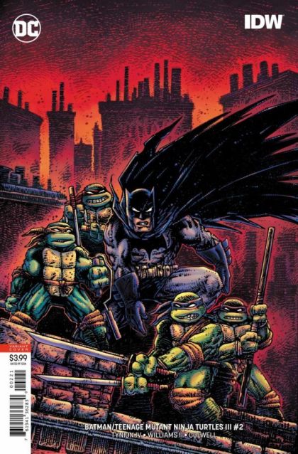 Batman / Teenage Mutant Ninja Turtles III #2B (Variant Kevin Eastman Cover) Cover