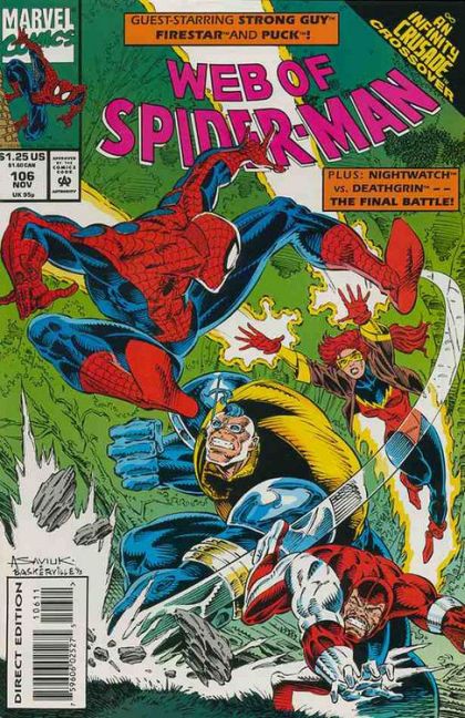 Web of Spider-Man, Vol. 1 #106A (Direct Edition) Cover